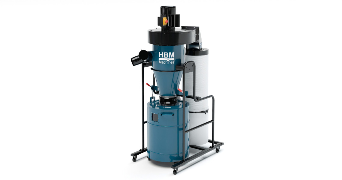 HBM Mobiele stofafzuiginstallatie 400V 2200 Watt