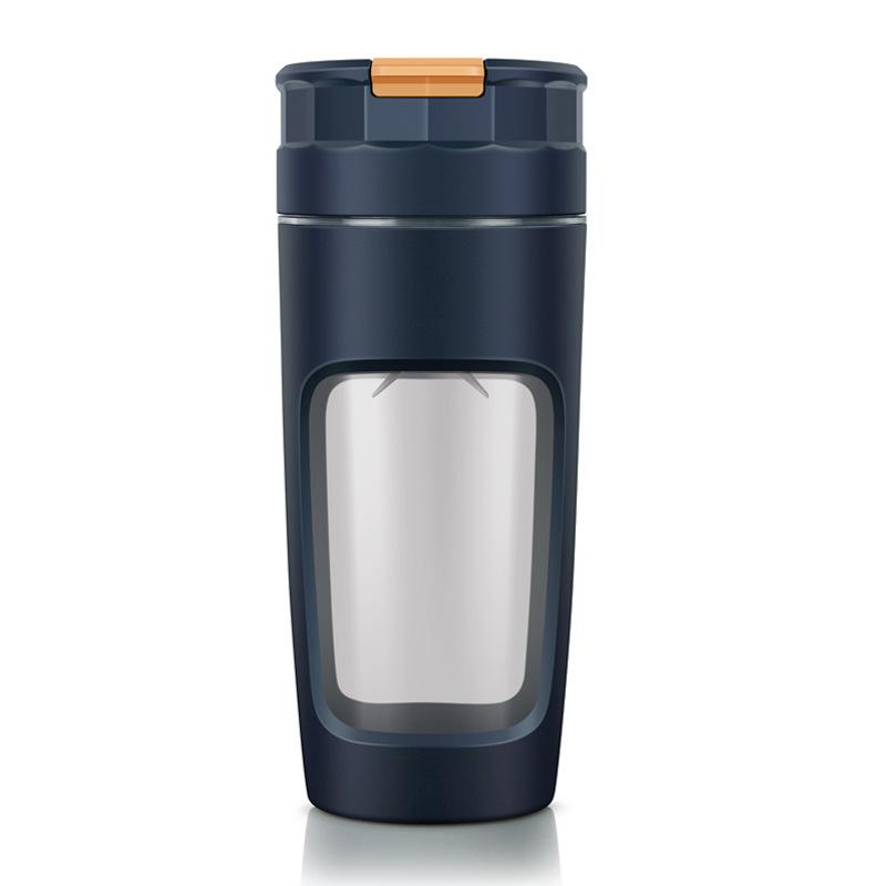 Darling Women Boutique A Multifunctionele blender USB-oplaadbare elektrische sapcentrifuge 600 ml sinaasappelpersmachine met grote capaciteit donkerblauwe kleur