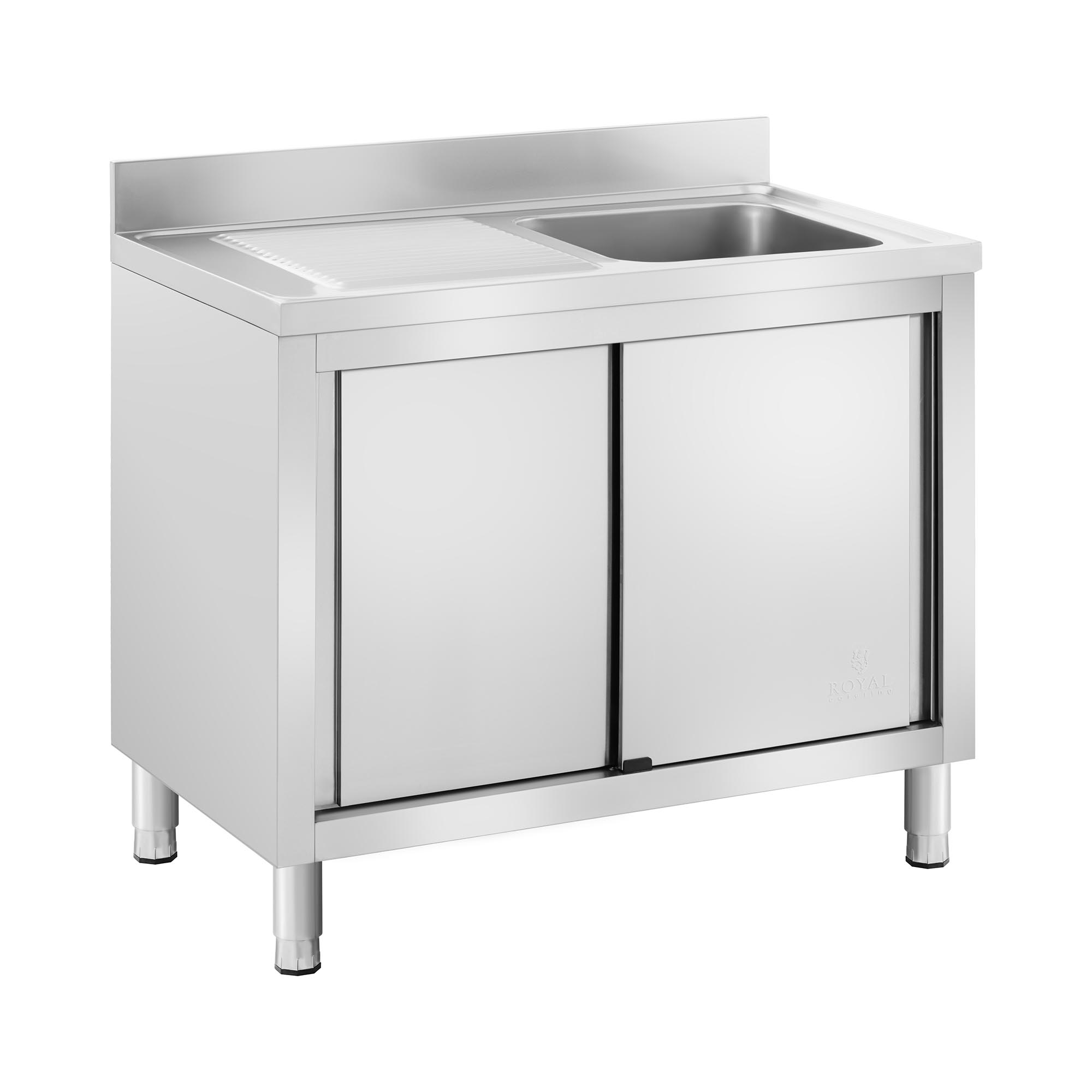Royal Catering Wastafel kast - 1 Basin -  - Roestvrij staal - 400 x 400 x 240 mm