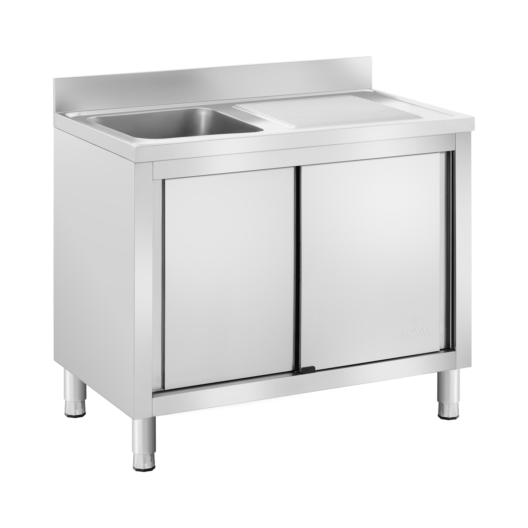 Royal Catering Wastafel kast - 1 Basin -  - Roestvrij staal - 400 x 400 x 240 mm