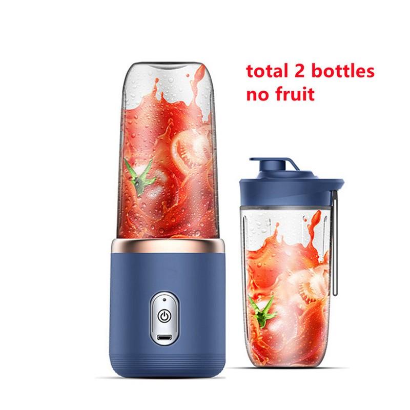 TESHILA Automatische elektrische blender Mini draadloze elektrische sapcentrifuge, fruitpers Fruit Automatische kleine elektrische sapcentrifuge Smoothie Blender Cup keukenmachine 1pcs blauw