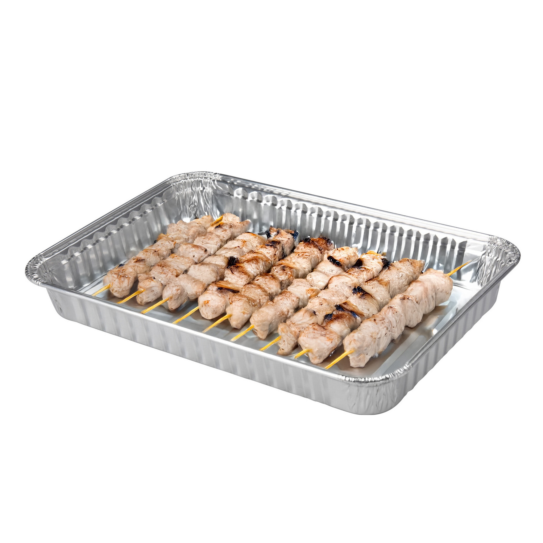 BBQ Collection barbecue grillschalen - Set van 4x stuks - 32 x 23 cm - Vlees grillen - BBQ rooster -