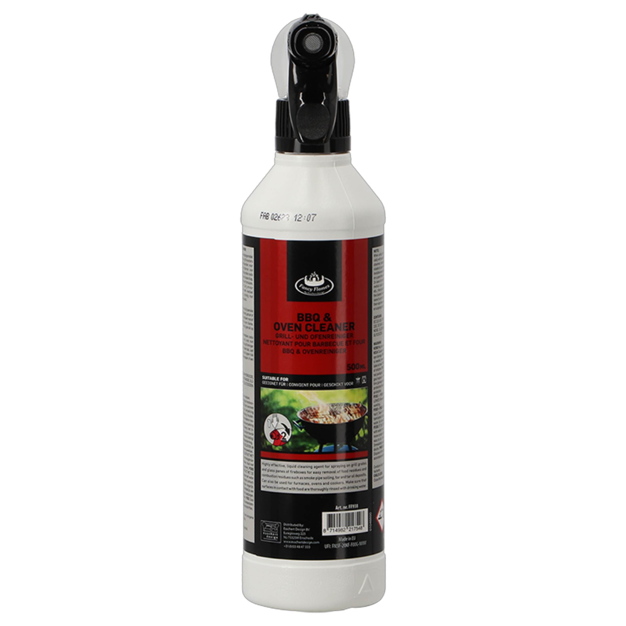 Fancy Flames BBQ/Oven Reiniger - spuitfles - voor roosters en haardglas - biologisch -