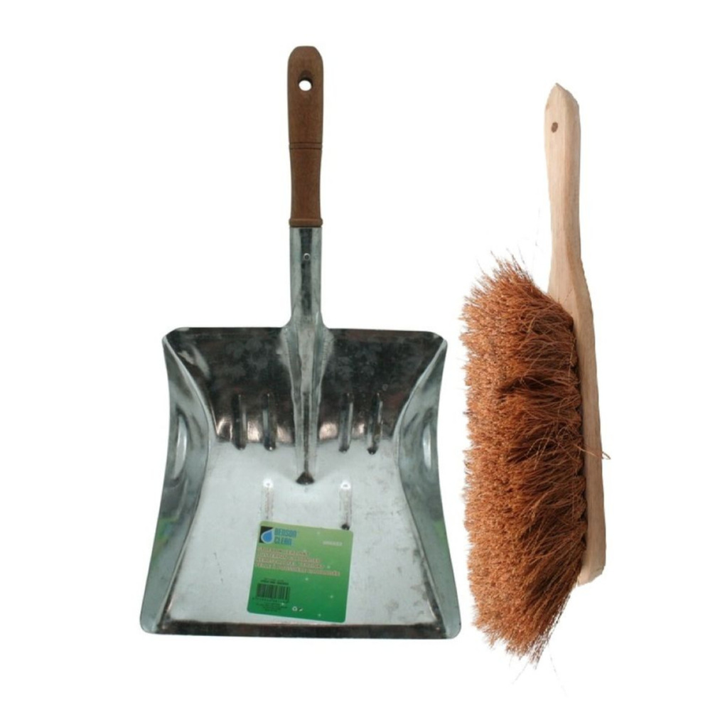 Benson Stoffer en Blik combinatie - voor buiten - Hout met kokosvezels - Metalen blik 22 x 22 cm -