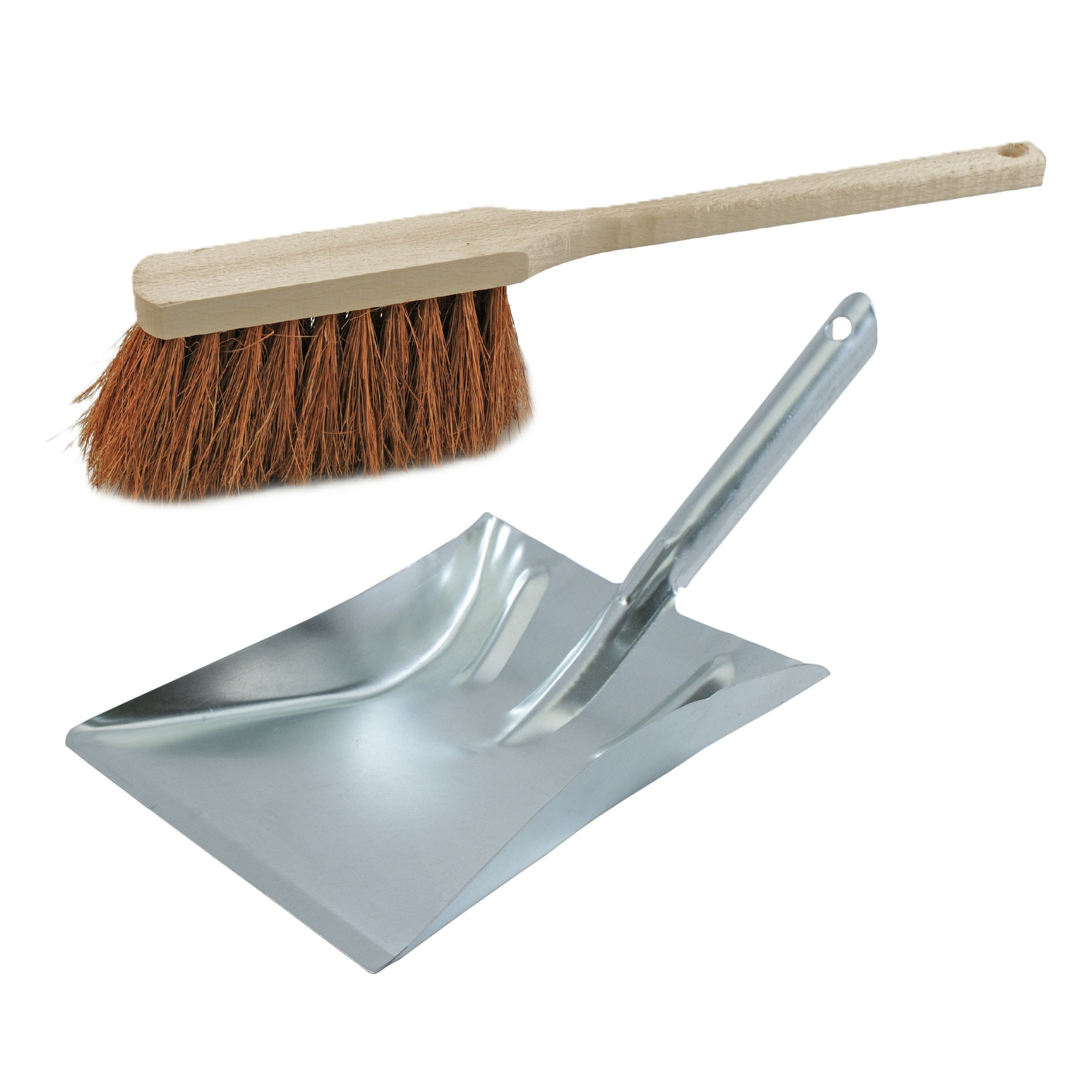 Benson Stoffer en zilver blik combinatie - buiten - Hout met kokosvezels - Metalen blik 23 x 23 cm -
