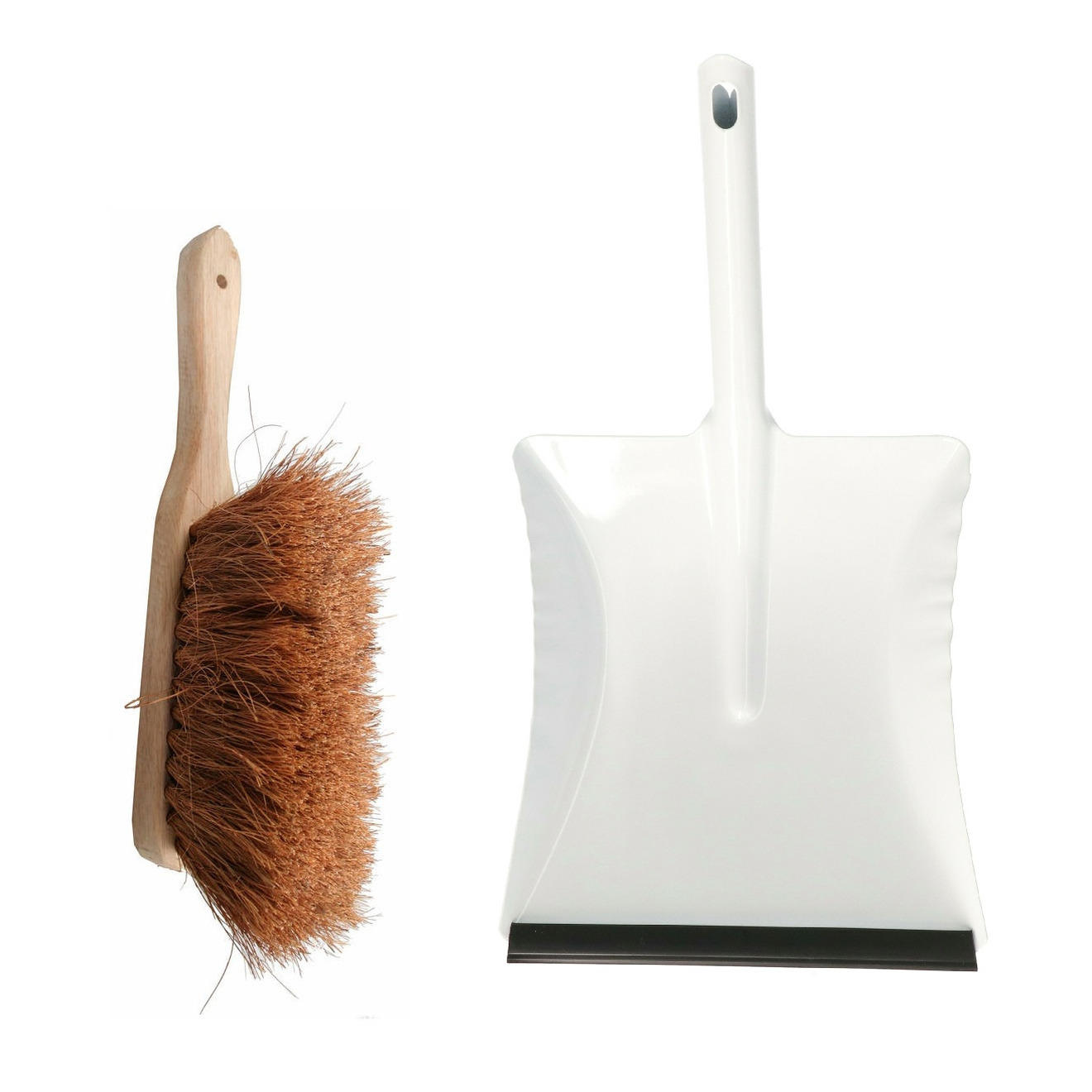 Benson Stoffer en wit blik combinatie - buiten - Hout met kokosvezels - Metalen blik 22 x 22 cm -