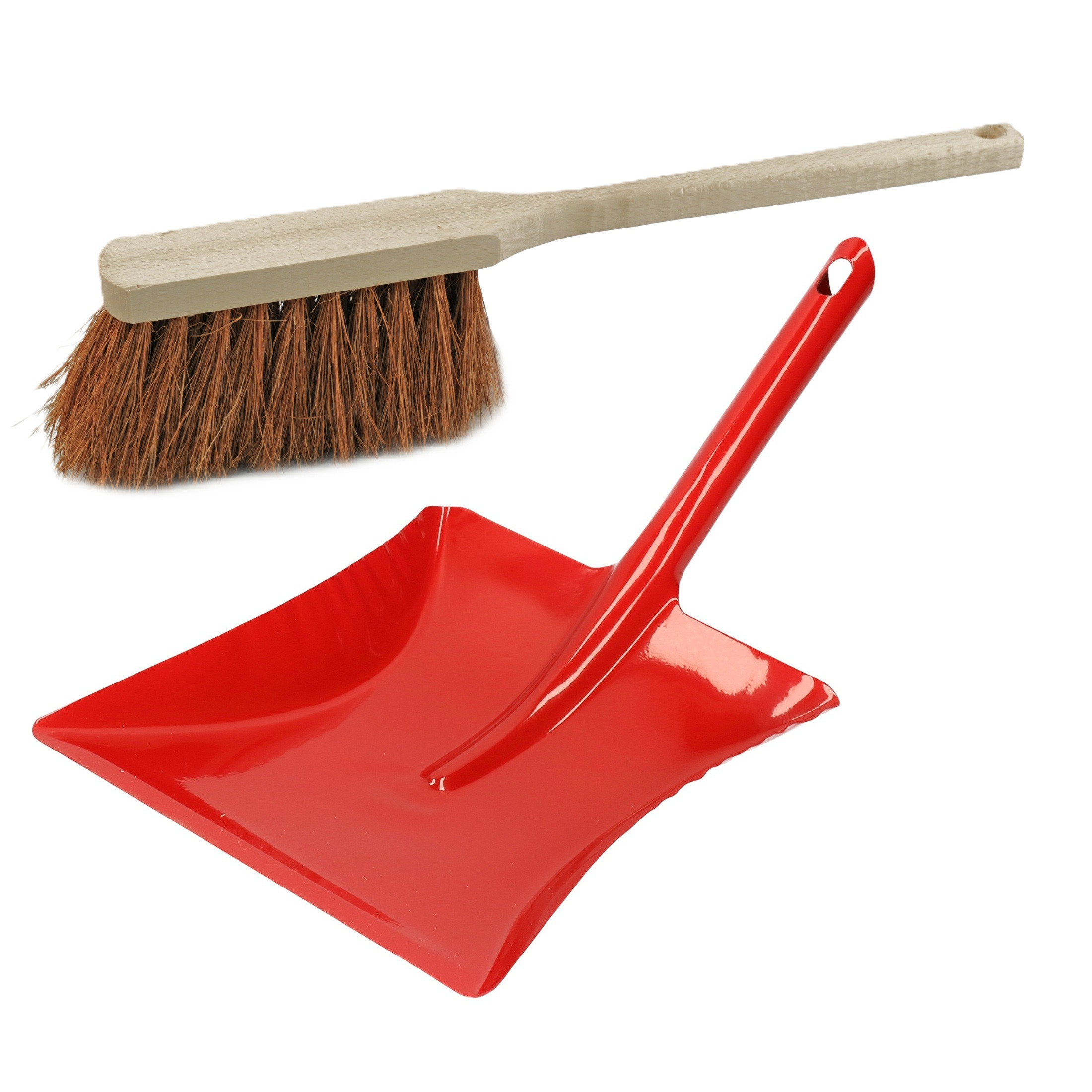 Benson Stoffer en rood blik combinatie - buiten - Hout met kokosvezels - Metalen blik 23 x 23 cm -