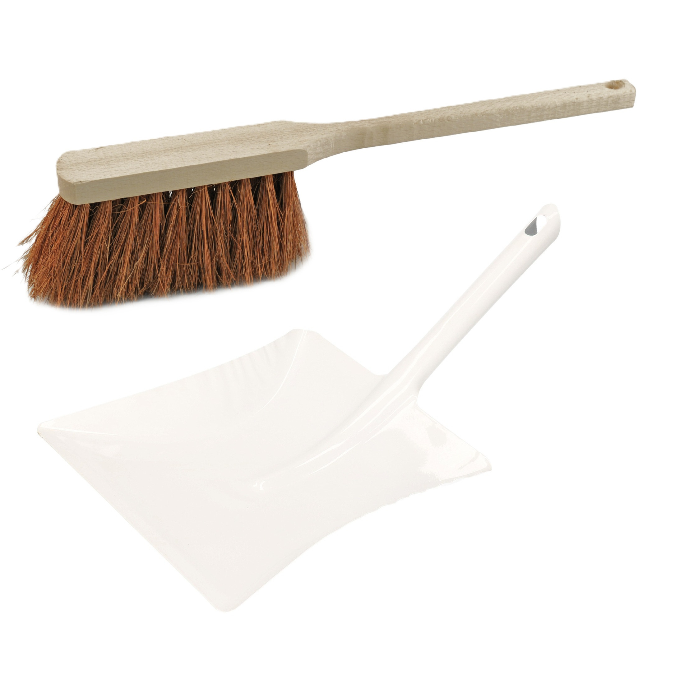 Benson Stoffer en wit blik combinatie - buiten - Hout met kokosvezels - Metalen blik 23 x 23 cm -