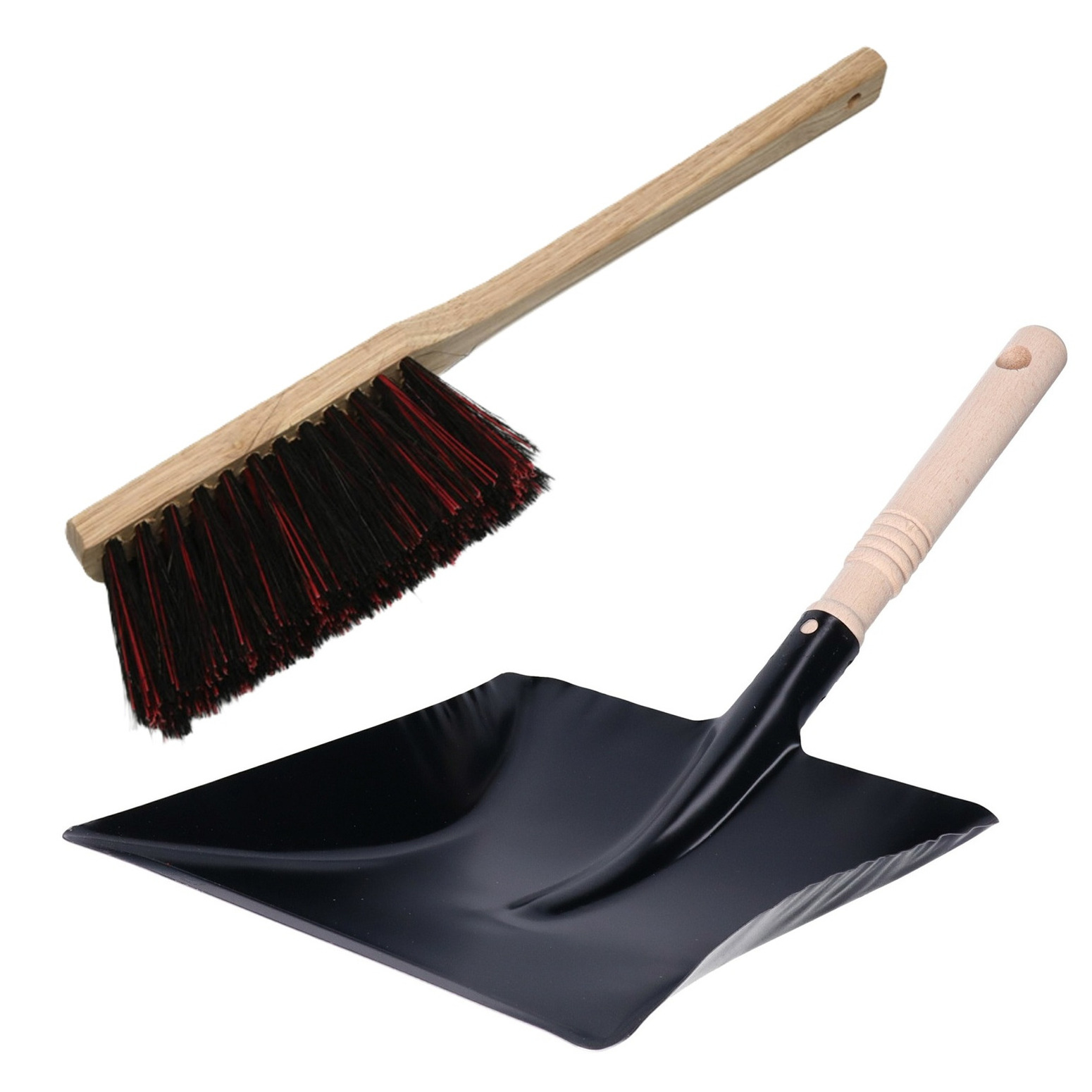 Benson Blackstar Stoffer en blik set - Lange handveger 45 cm - zwart metalen stofblik - 20 x cm -