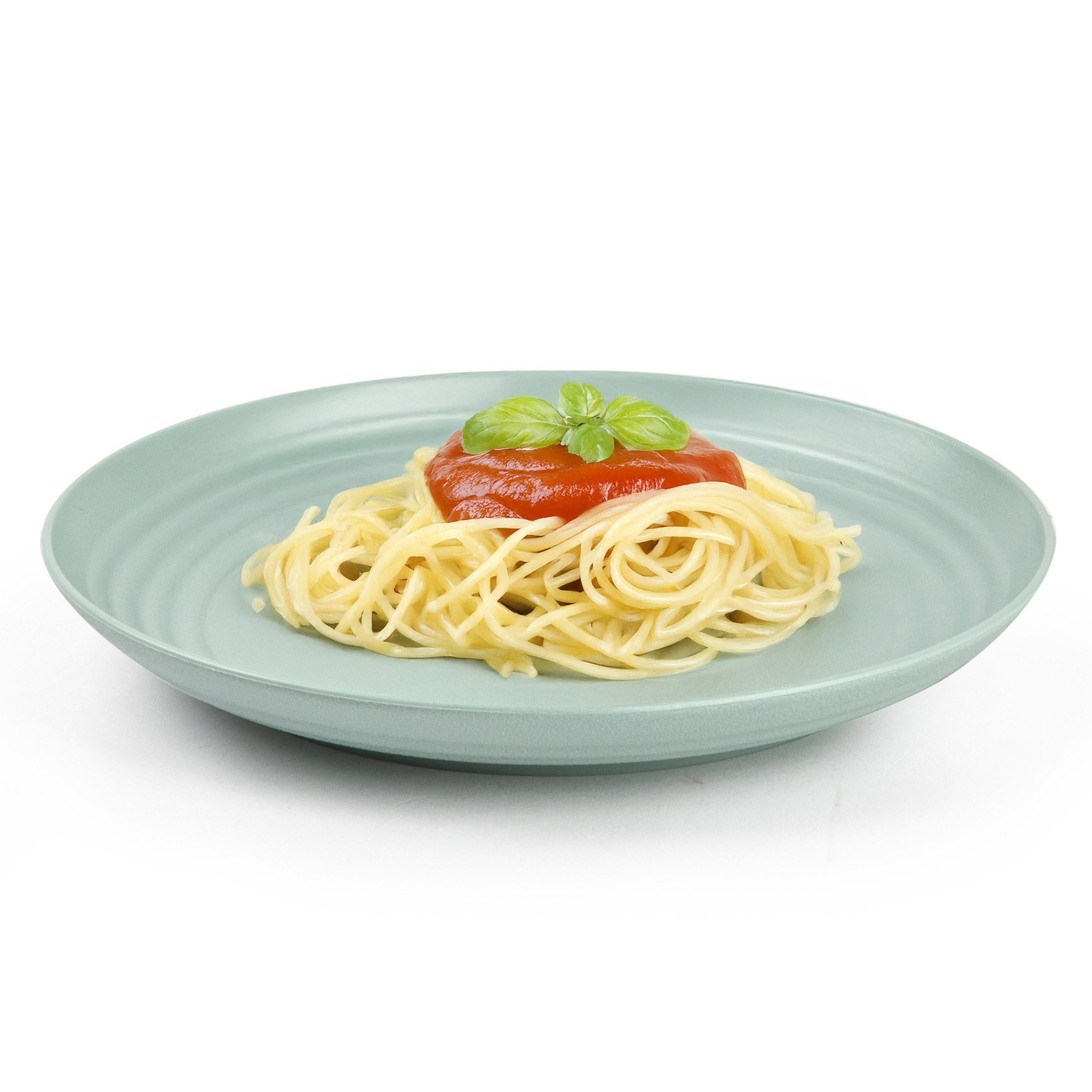 PlasticForte Rond bord/camping bord - D20 cm - groen - kunststof - onbreekbaar - servies -