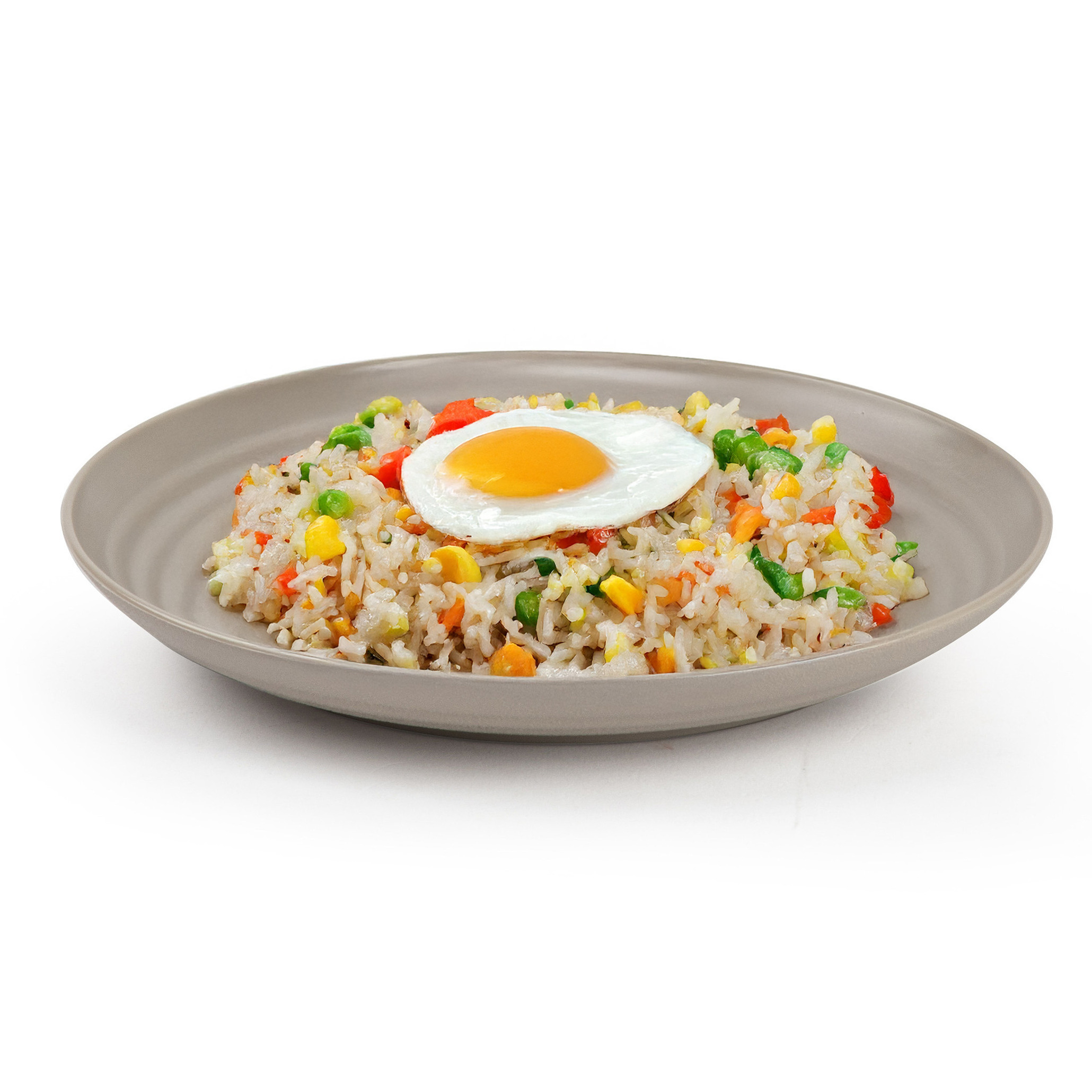 PlasticForte Rond bord/camping bord - D20 cm - taupe - kunststof - onbreekbaar - servies -