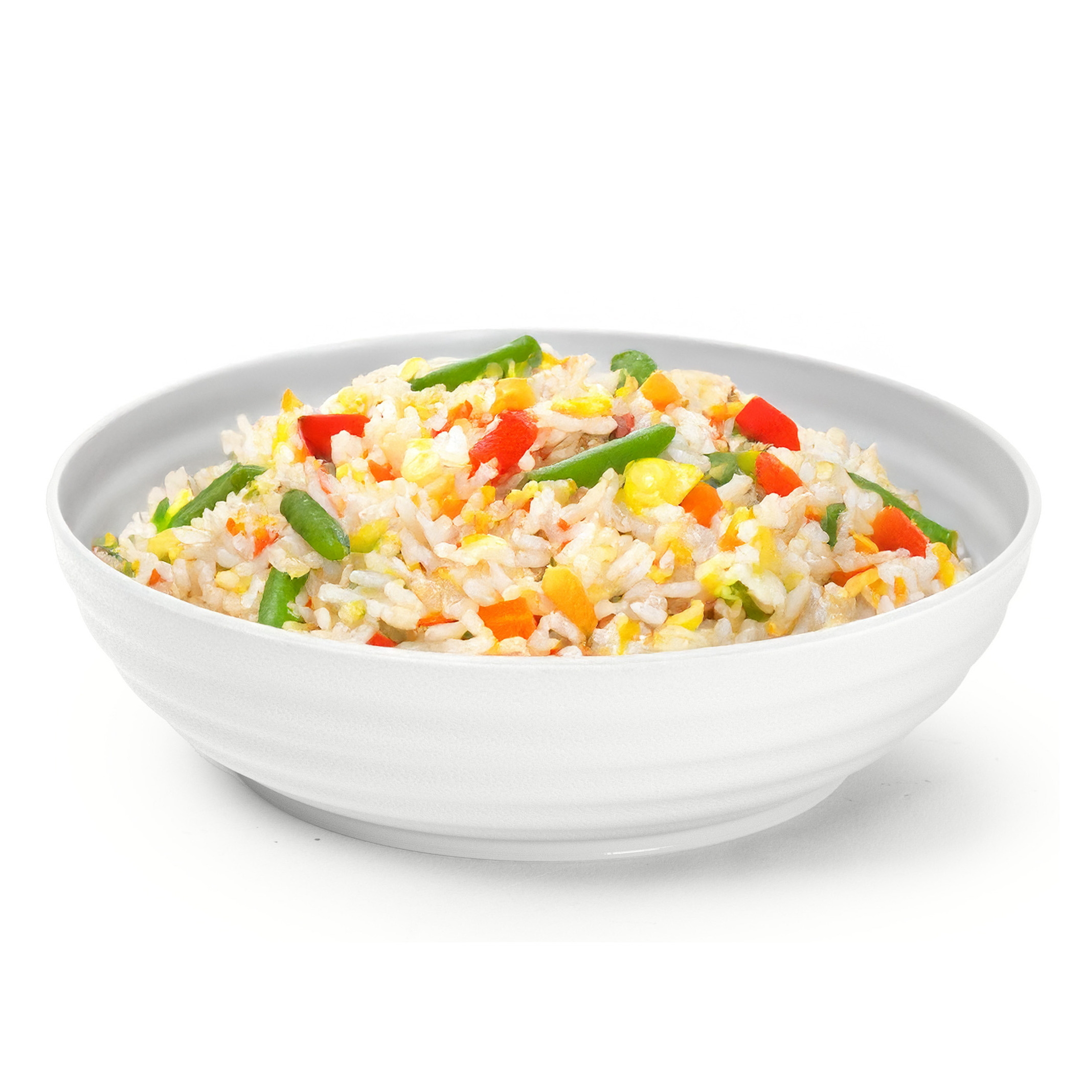 PlasticForte Rond bord/camping - schaaltjes/diep bord - D19 cm - creme wit - kunststof - onbreekbaar servies -