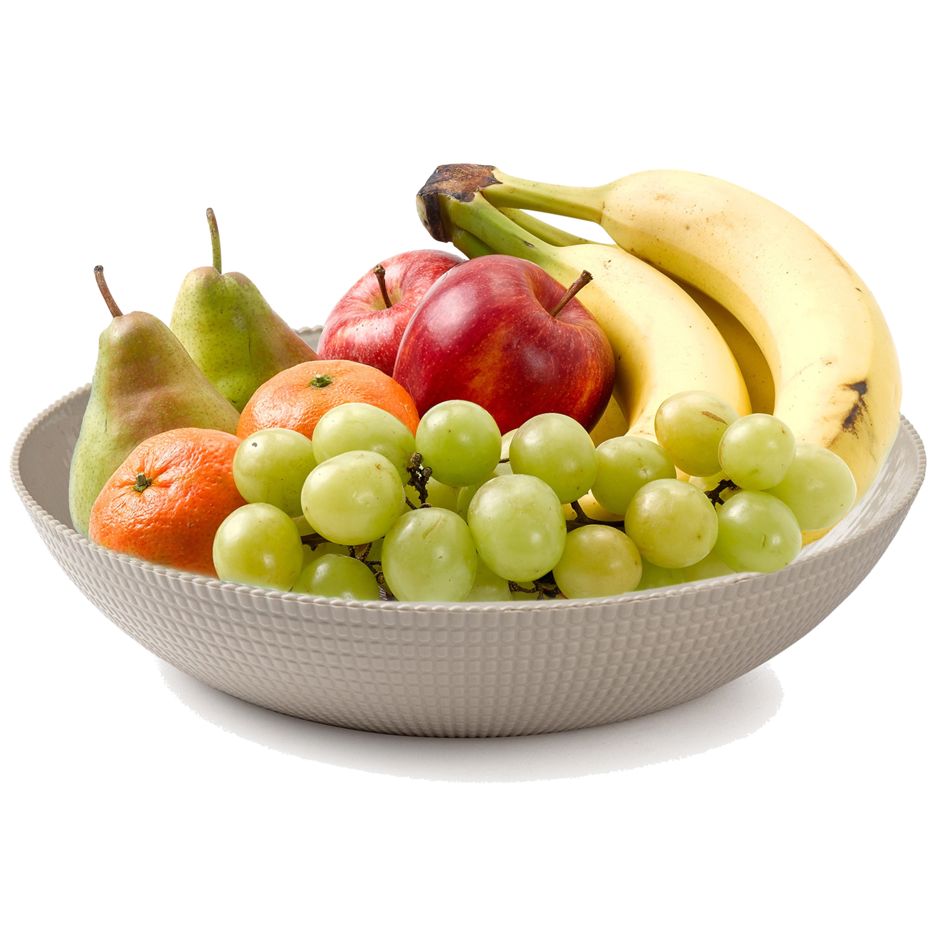 PlasticForte Fruitschaal van kunststof taupe dia 30 cm -