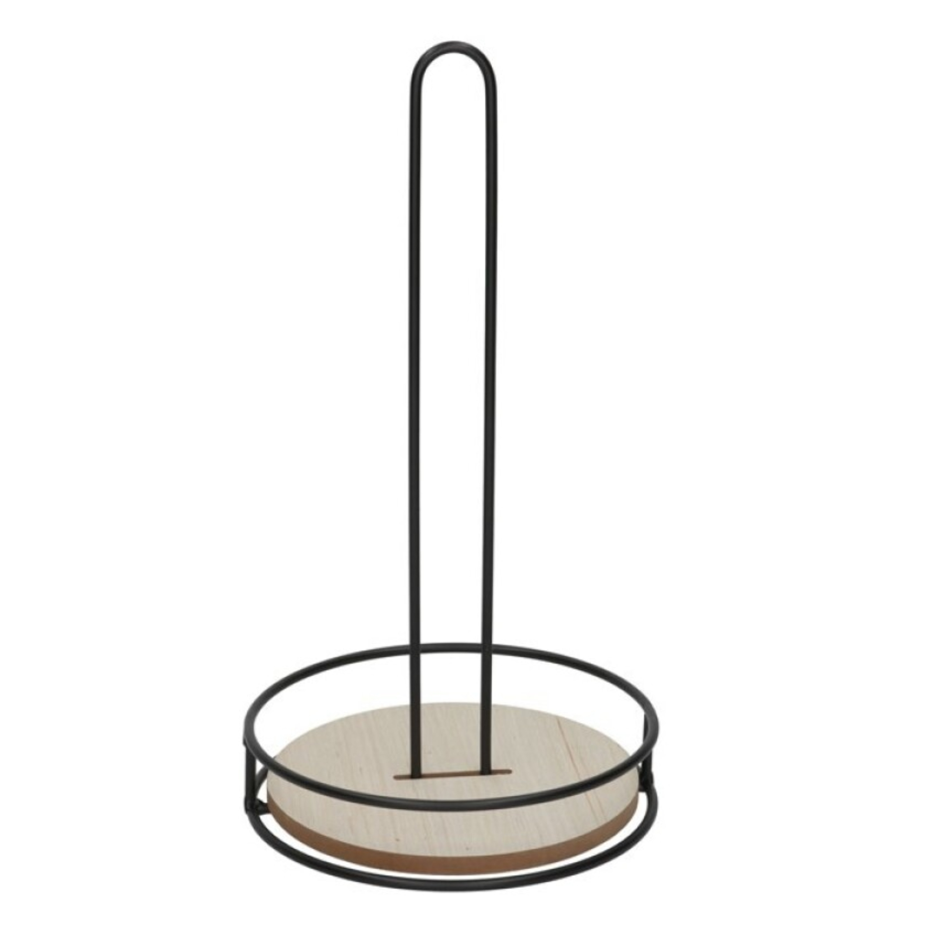 Gerimport Keukenrolhouder - 32 cm - hout - houder voor keukenpapier/keukenrol -