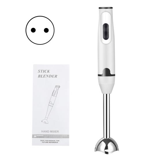 FroladaHandelsUG Universele staafmixer van 400 W met roestvrijstalen poten en lange handgreep, multifunctioneel EU Plug wit/zwart