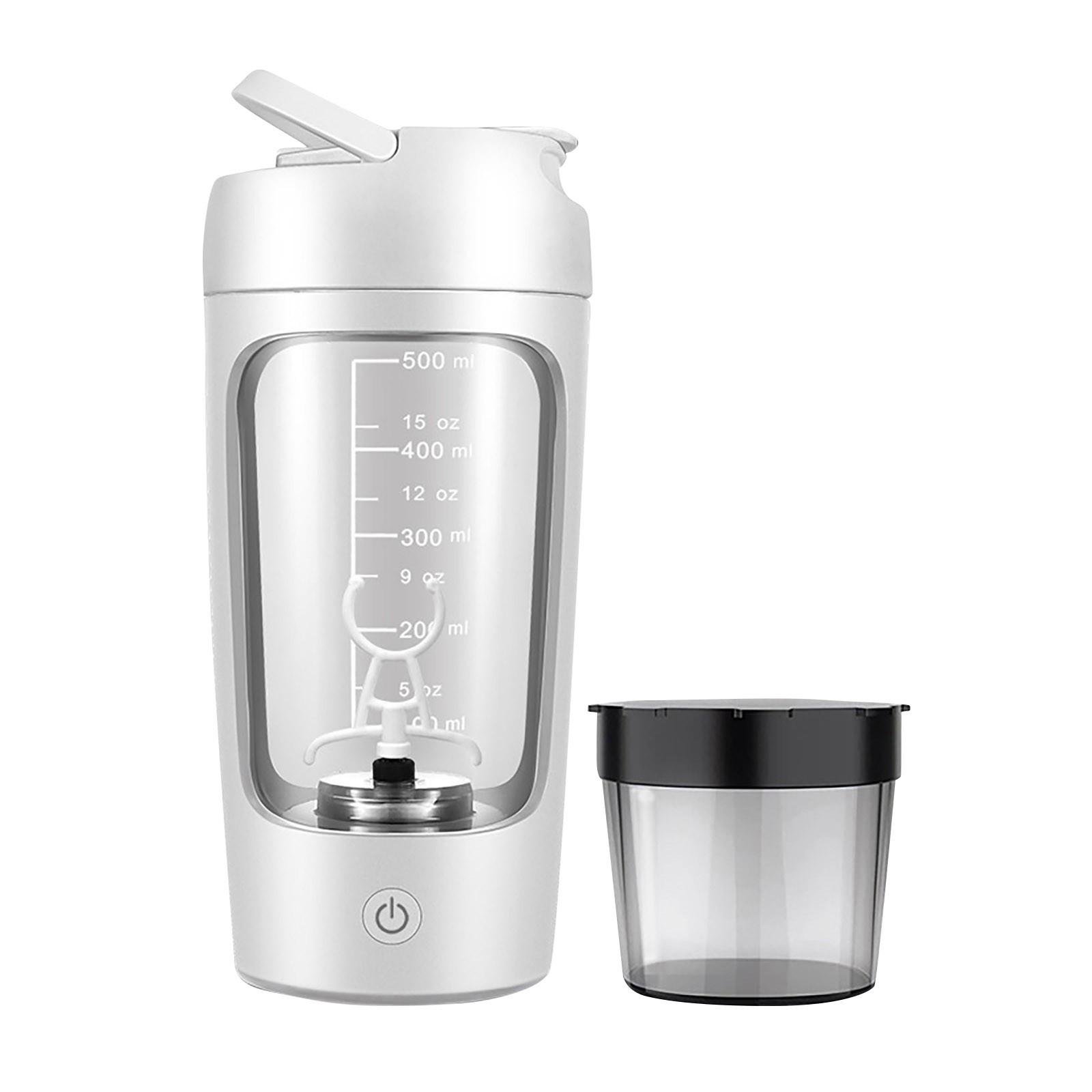 Appreciate Elektrische shakerfles, gemaakt van Tritan - draagbare mixerbeker/USB oplaadbare shakerbekers voor proteïneshakes en maaltijdvervangende shakes One Size wit