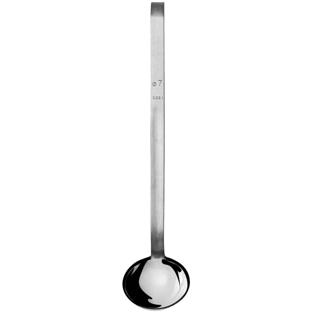APS Opscheplepel Delhi; 80 ml, 7x35 cm (ØxL); zilver