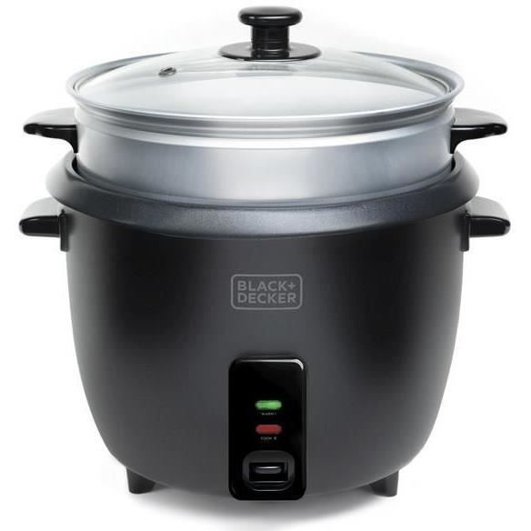 TECHSALES Black+decker Cuiseur à riz 1.8l 700w avec panier vapeur noir - BXRC1800E