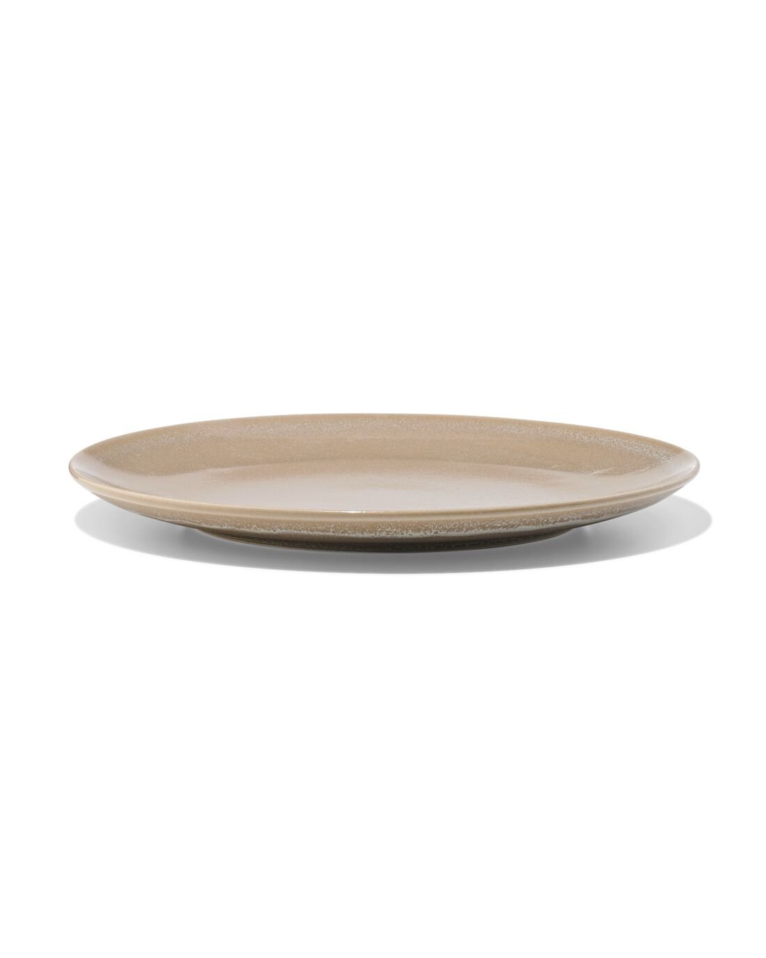 HEMA Dinerbord Ø26.4cm Monaco Reactief Glazuur Lichtbruin (lichtbruin)