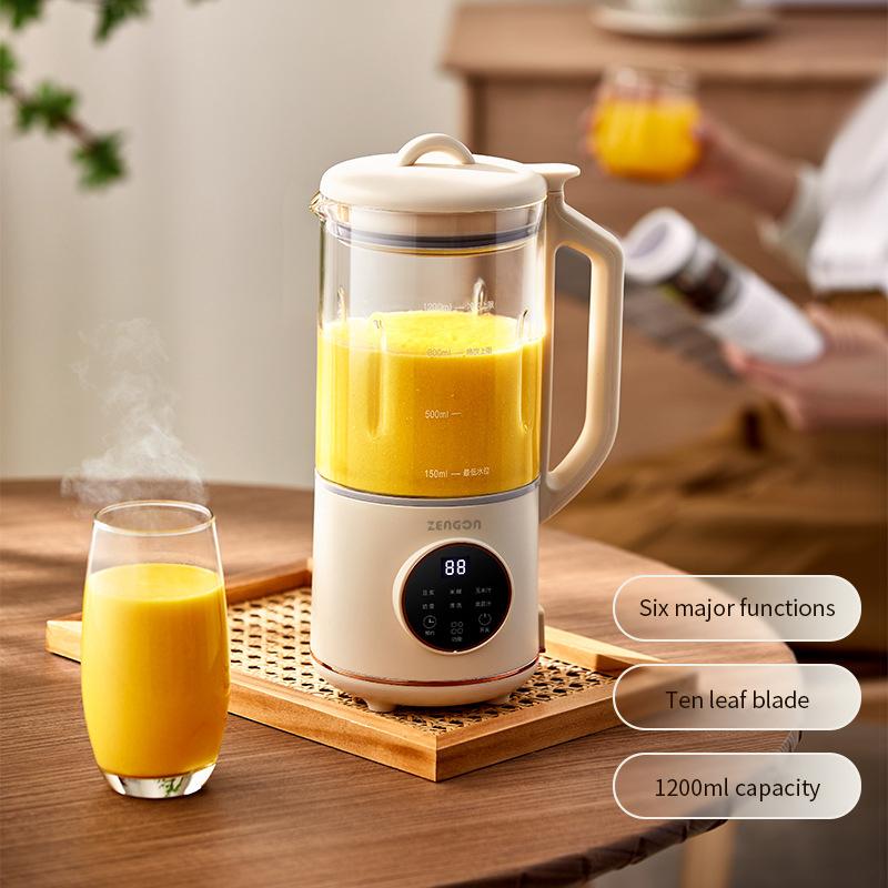JOHO - CarGear 800 ml Sojamelk Machine Elektrische Juicer Blender Mixer Sojamelk Maker Muurbrekende Machine Rijstpasta Maker Ontbijtmachine EU wit