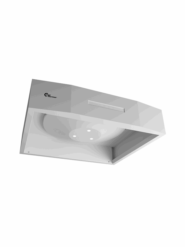 THERMEX Airgrip, 598x128 mm, Incl. hygrostat and switch, White