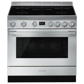 Smeg CPF9IPX Inductie fornuis Grijs