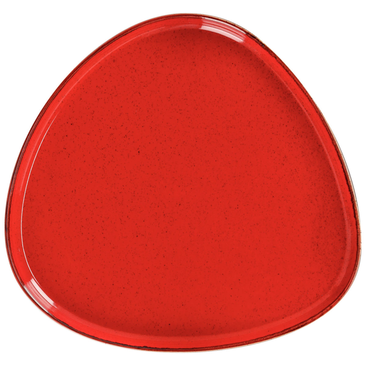 Vega Bord Sidina organisch met rand; 27.2x26x2.5 cm (LxBxH); rood; organisch; 4 stuk / verpakking