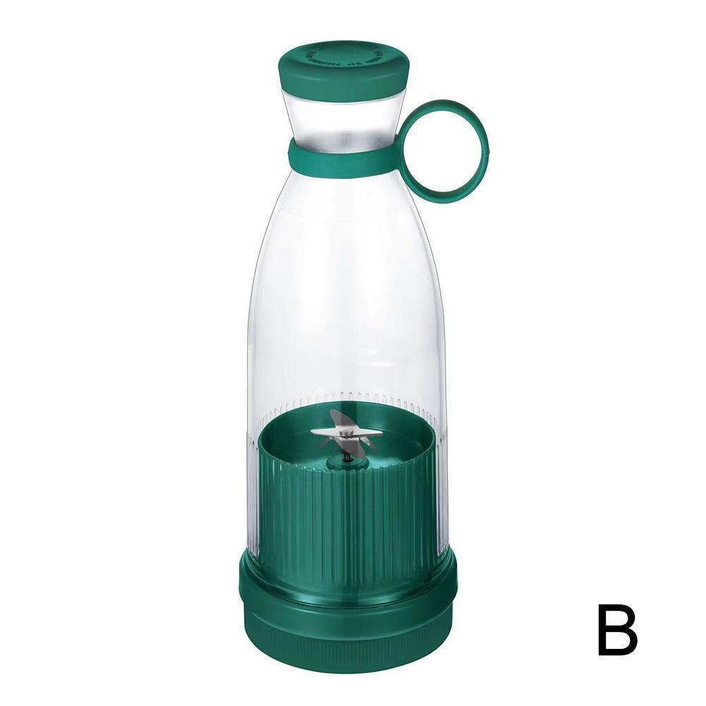 Lminmin 1 stuks handige draagbare elektrische mini blender mixer shaker fles USB oplaadbare fruitpers LM groen