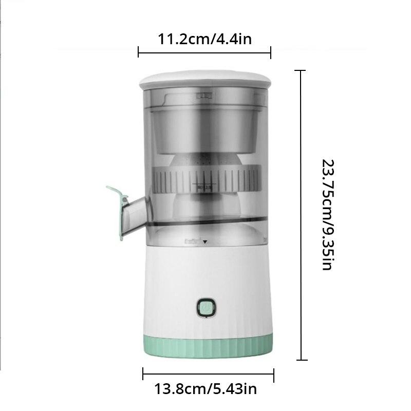 Darling Women Boutique A Draagbare USB Automatische Sapcentrifuge Kleine Multifunctionele Sapresten Scheiding En Opladen Bidirectionele Spiraal Sapcentrifuge Beker wit