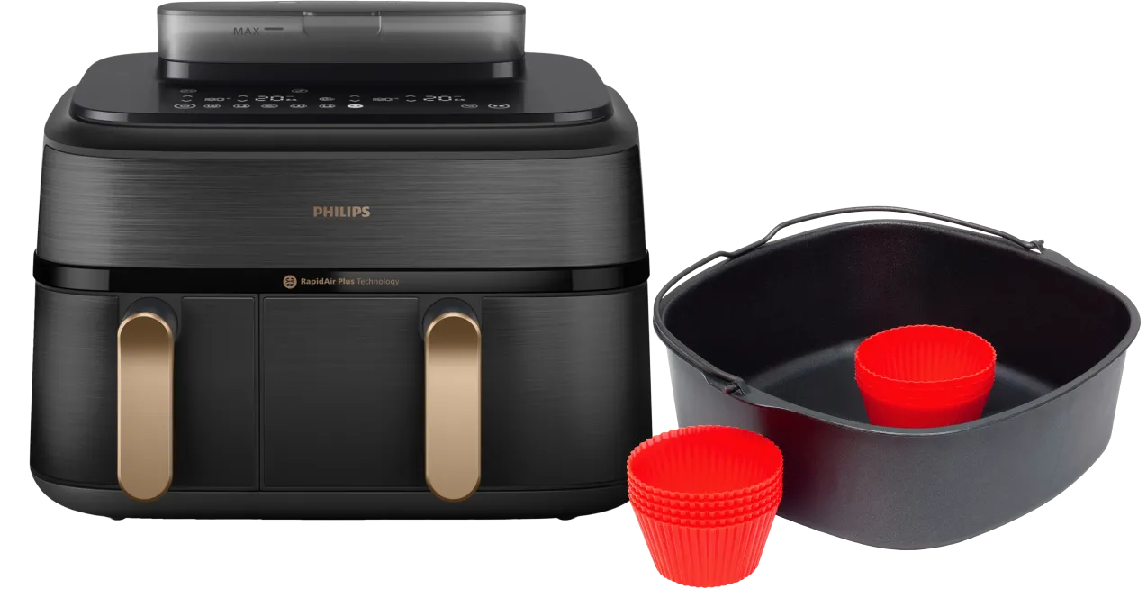Philips 5000 Series Dual Basket NA552/00 + Bakmeesterset