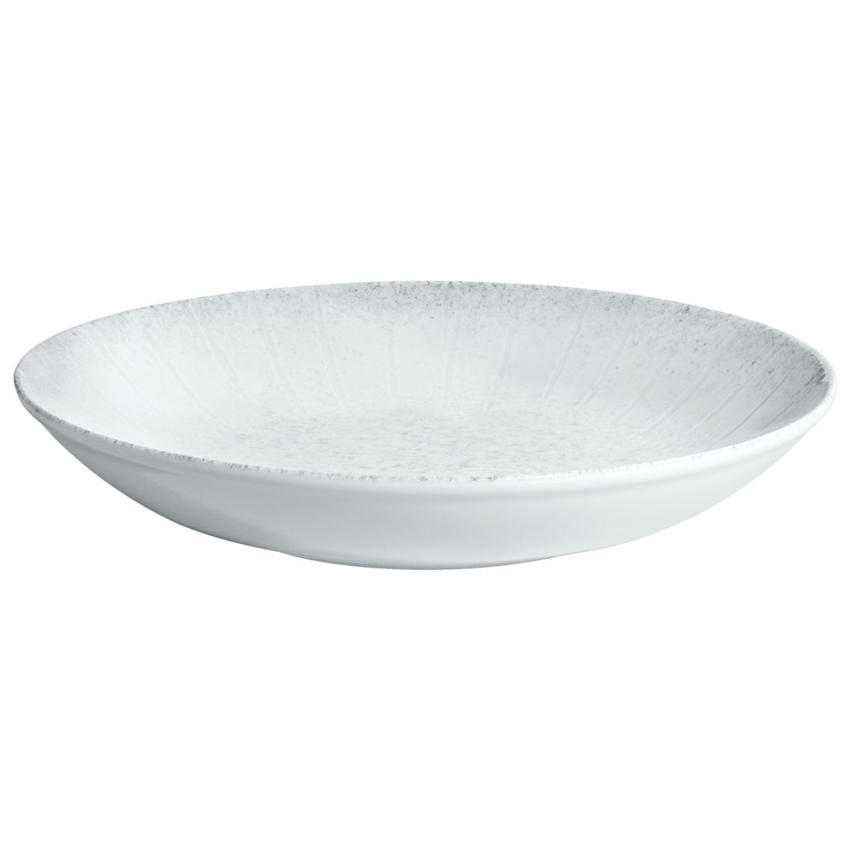 Vega Diep bord Caju zonder rond; 600 ml, 22 cm (Ø); wit/grijs; rond; 6 stuk / verpakking