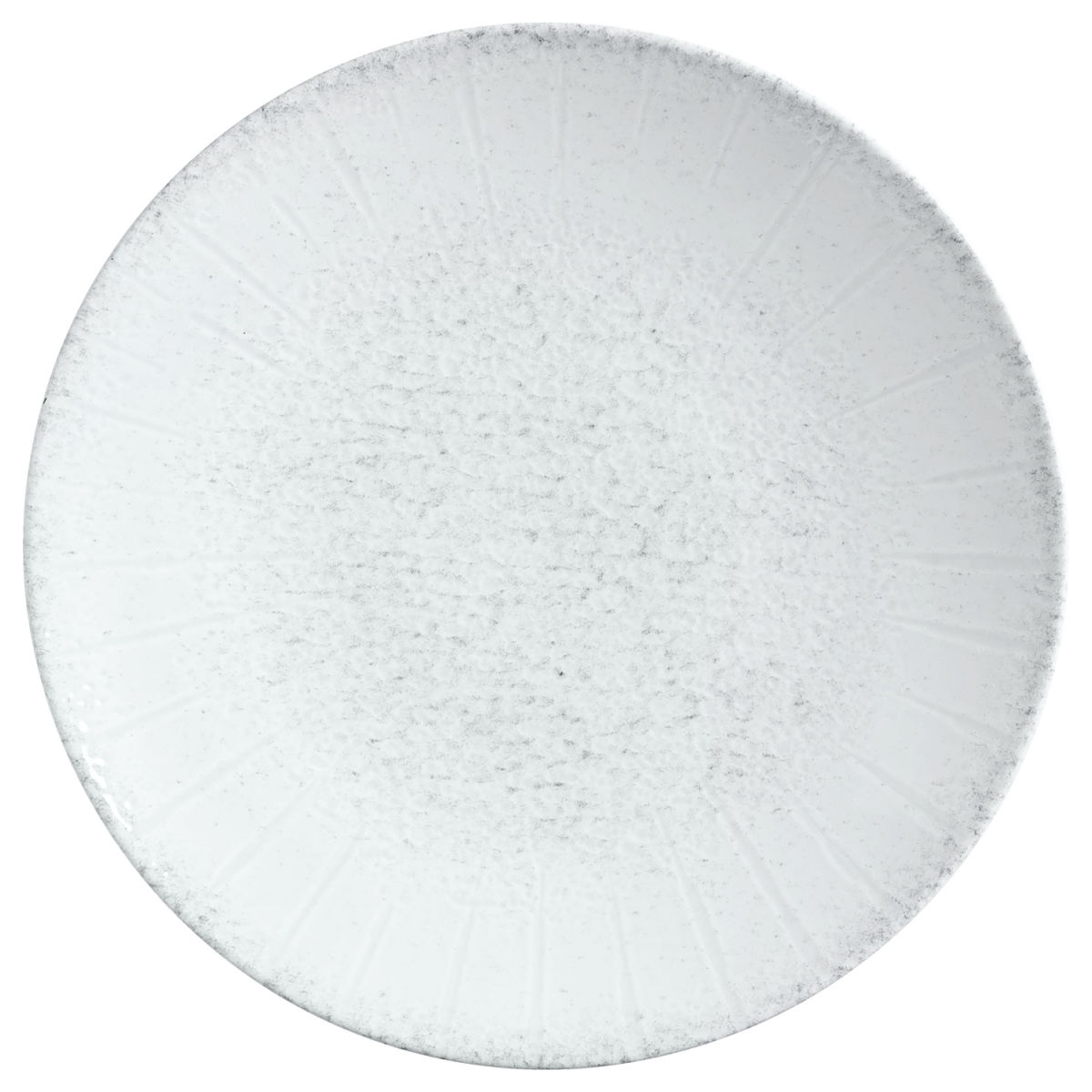 Vega Plat bord Caju zonder rand; 25 cm (Ø); wit/grijs; rond; 6 stuk / verpakking