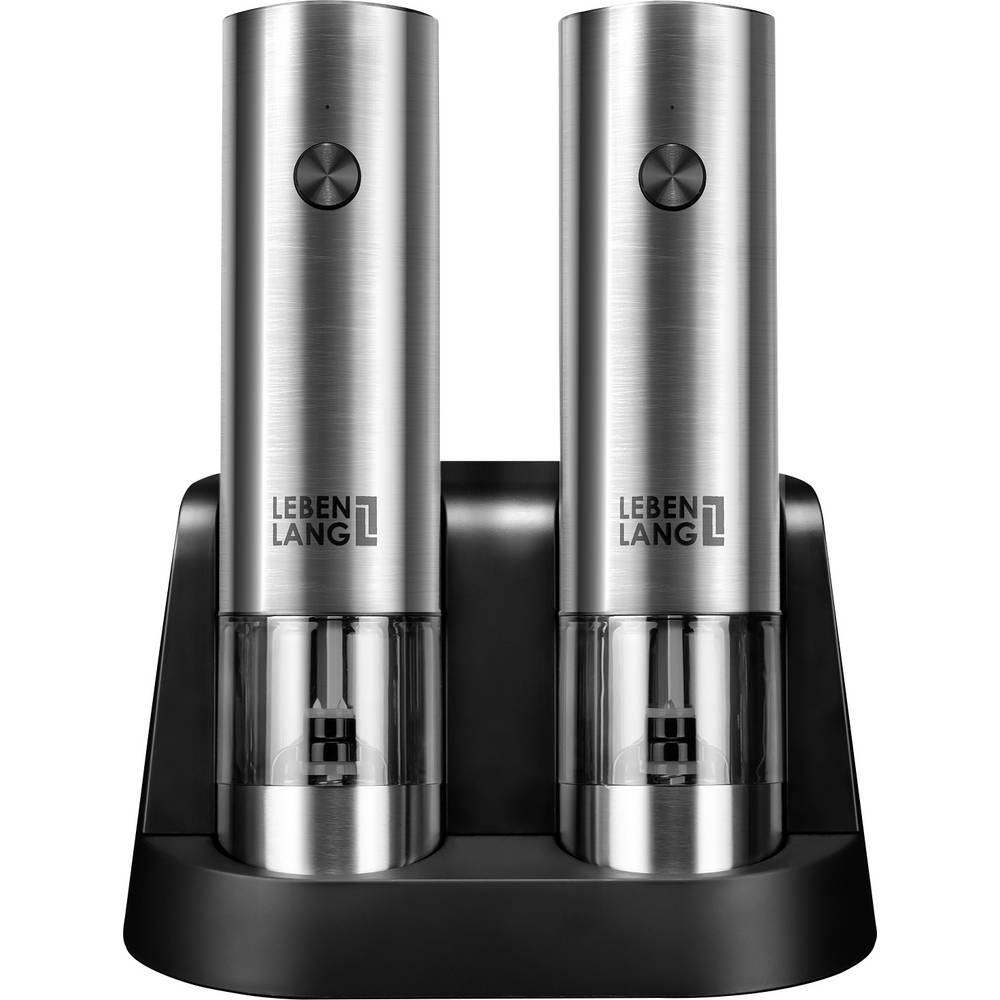 Lebenlang LBL9599 Peper- en zoutmolen Zilver, Zwart 1 stuk(s)