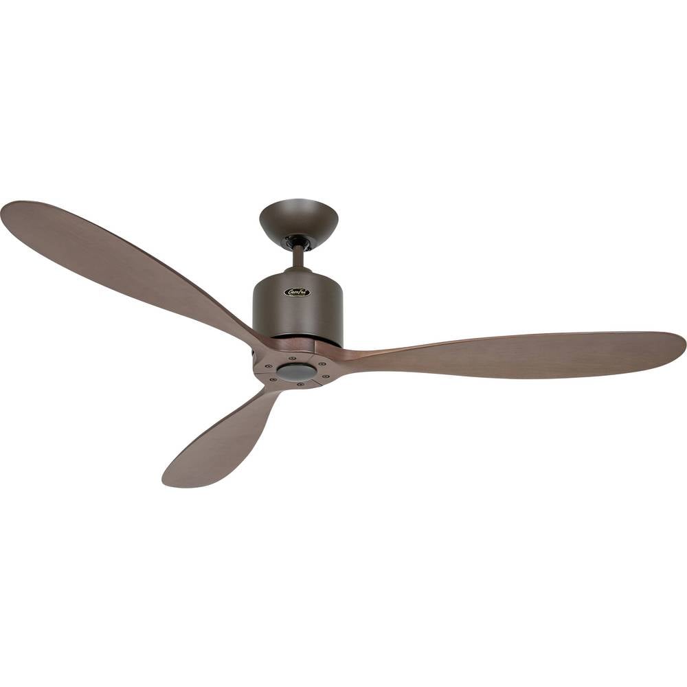 CasaFan AEROPLAN ECO 132 BZ-NB Flügel Massivholz Nussbaum Plafondventilator Brons Met afstandsbediening, Timer, Met wintermodus