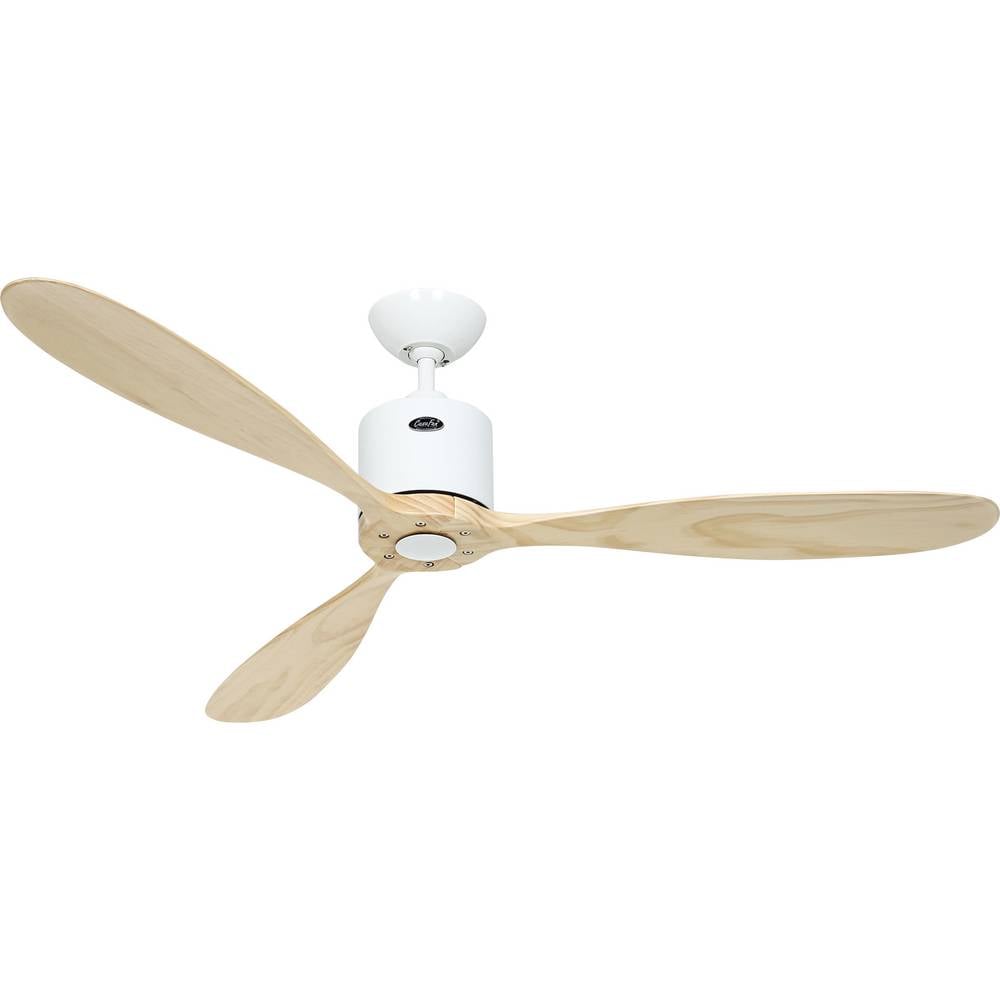 CasaFan AEROPLAN ECO 132 WE-NT Flügel Massivholz natur Plafondventilator Wit Met afstandsbediening, Timer, Met wintermodus