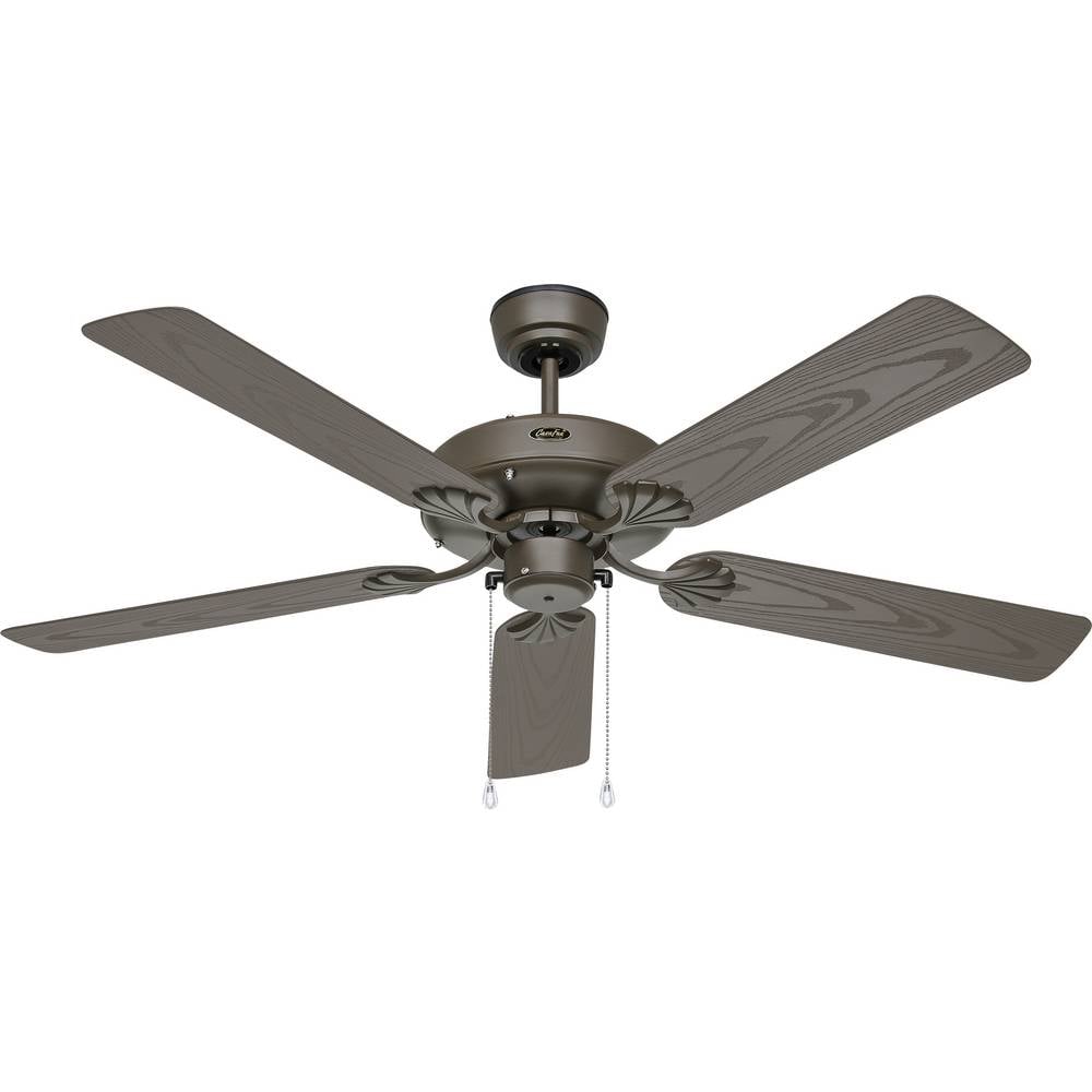 CasaFan CLASSIC OUTDOOR 132 BZ-EB Flügel Kunststoff braun Eiche Dekor Plafondventilator Brons Met wintermodus