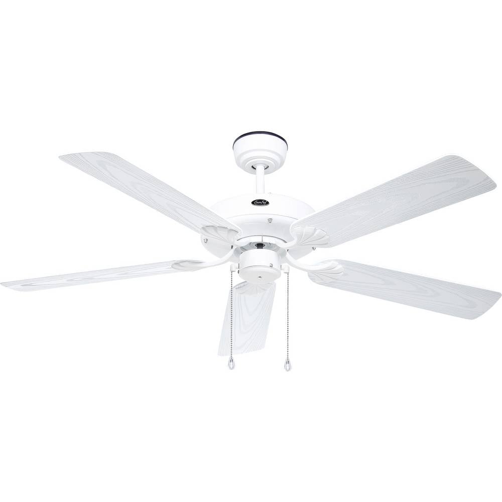CasaFan CLASSIC OUTDOOR 132 WE-EW Flügel Kunststoff weiß Eiche Dekor Plafondventilator Wit Met wintermodus