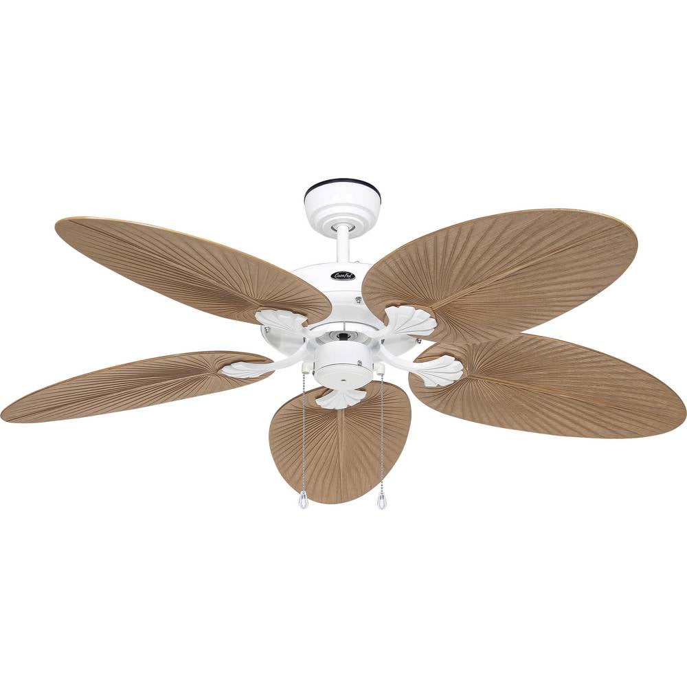 CasaFan CLASSIC OUTDOOR 132 WE-PR Flügel Kunststoff Palme/Rattan braun Plafondventilator Wit Met wintermodus