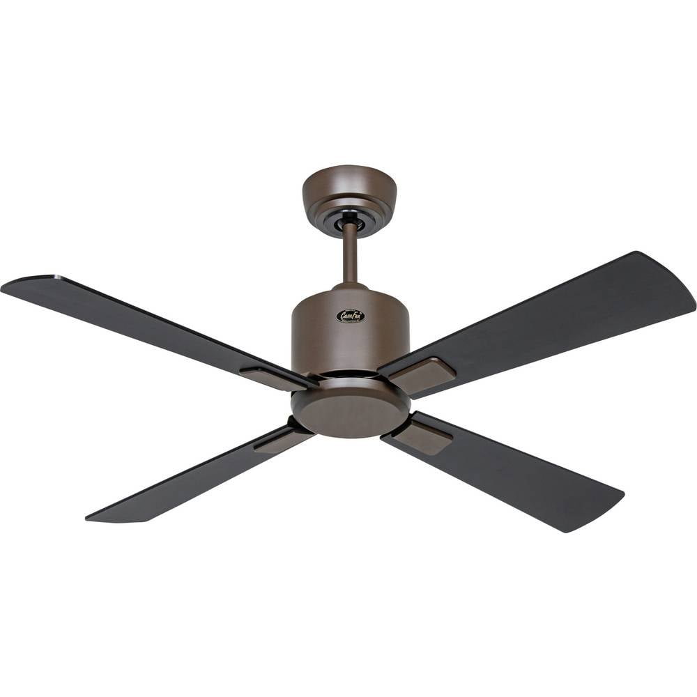 CasaFan ECO NEO III 103 BZ-SW/TK WiFi Flügel Schwarz/Teak Plafondventilator Brons Met afstandsbediening, Timer, Met wintermodus, Bediening via App