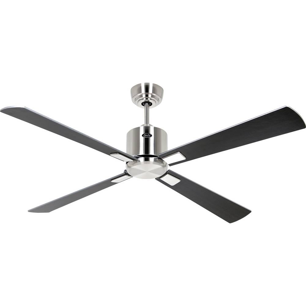 CasaFan ECO NEO III 132 BN-WN/SI WiFi Flügel Wenge/silber Plafondventilator Chroom (geborsteld) Met afstandsbediening, Timer, Met wintermodus, Bediening via App