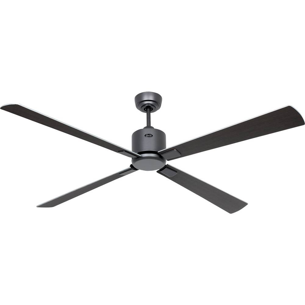 CasaFan ECO NEO III 152 BG-WN/SI WiFi Flügel Wenge/silber Plafondventilator Basaltgrijs Met afstandsbediening, Timer, Met wintermodus, Bediening via App