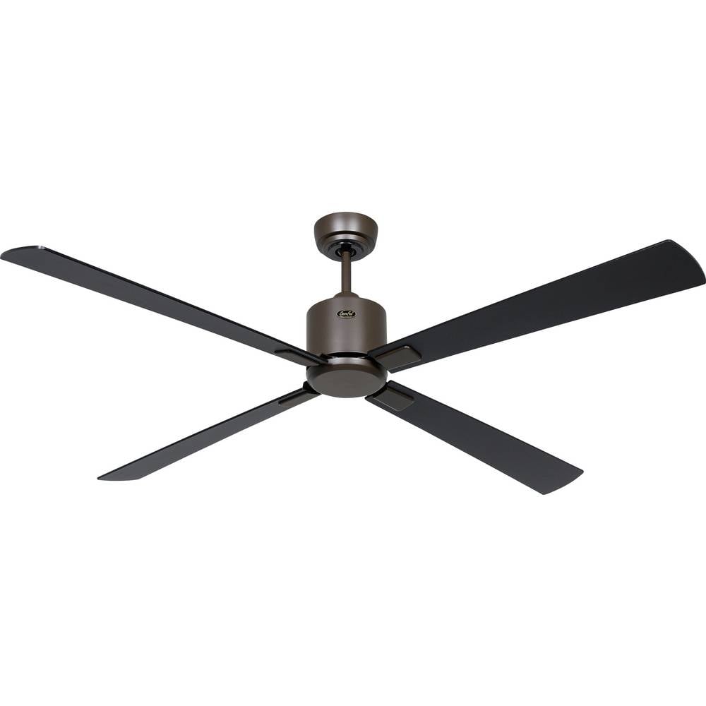 CasaFan ECO NEO III 152 BZ-SW/TK WiFi Flügel Schwarz/Teak Plafondventilator Brons Met afstandsbediening, Timer, Met wintermodus, Bediening via App