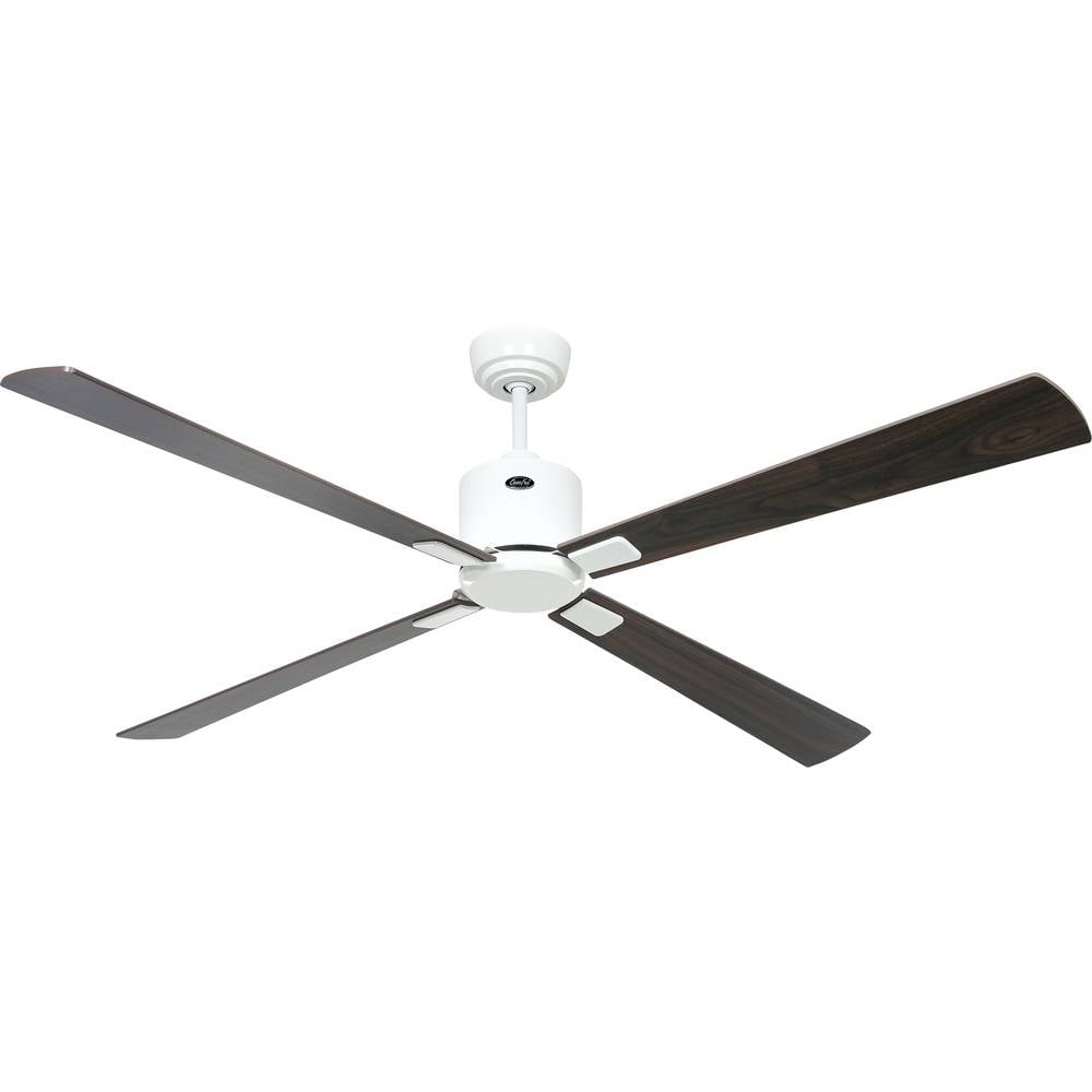 CasaFan ECO NEO III 152 WE-NB/KI WiFi Flügel Nussbaum/Kirsche Plafondventilator Wit Met afstandsbediening, Timer, Met wintermodus, Bediening via App