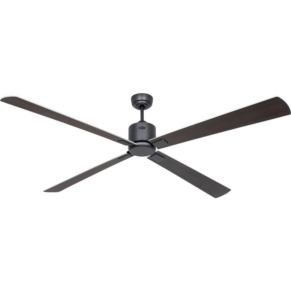 CasaFan ECO NEO III 180-4 BG-WN/SI WiFi Flügel Wenge/silber Plafondventilator Basaltgrijs Met afstandsbediening, Timer, Met wintermodus, Bediening via App