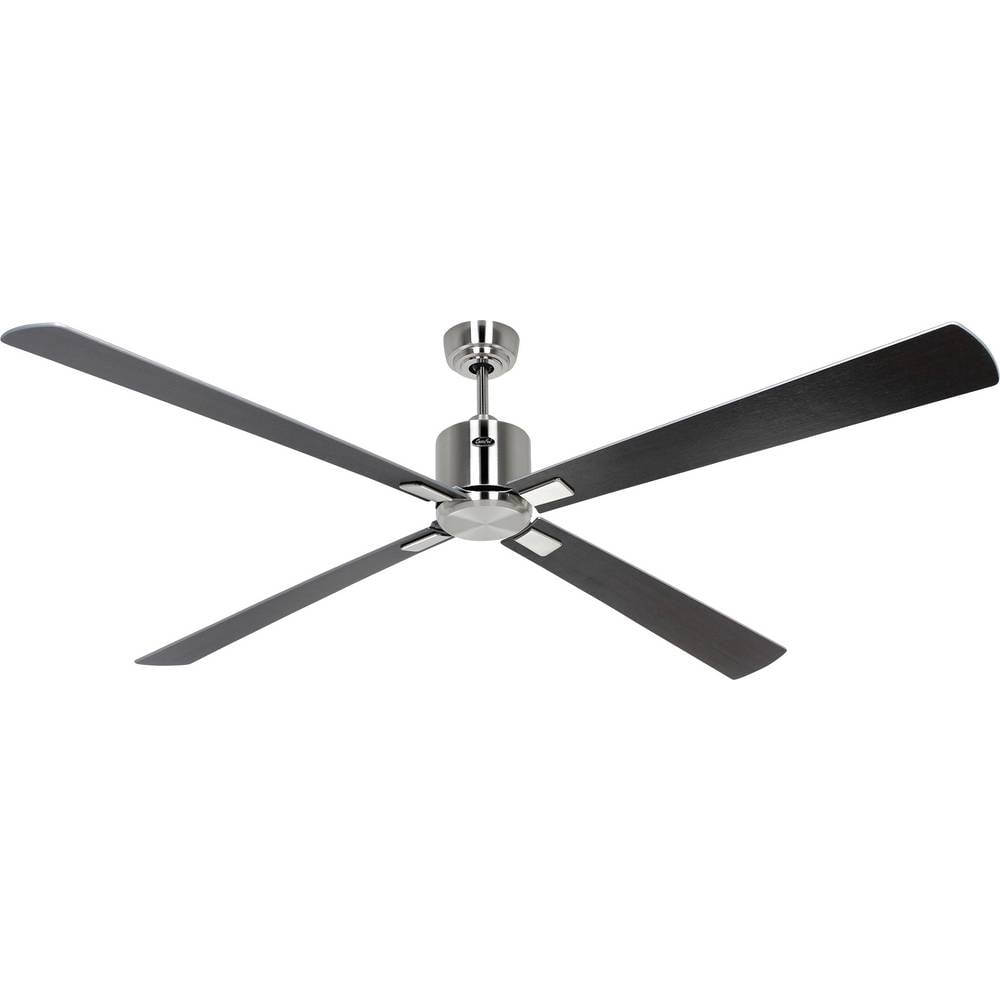 CasaFan ECO NEO III 180-4 BN-WN/SI WiFi Flügel Wenge/silber Plafondventilator Chroom (geborsteld) Met afstandsbediening, Timer, Met wintermodus, Bediening via
