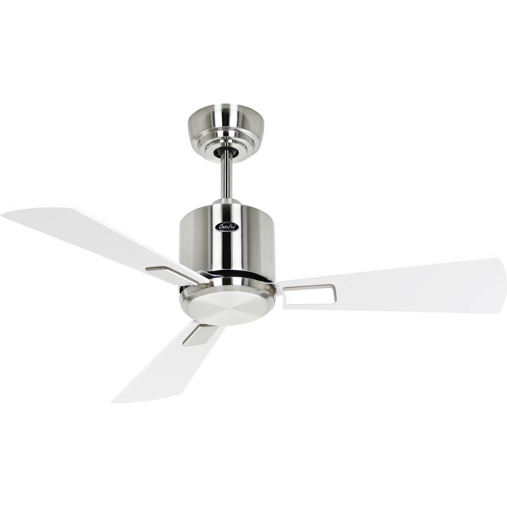CasaFan ECO NEO III 92 BN-WE/LG WiFi Flügel Weiß/Lichtgrau Plafondventilator Chroom (geborsteld) Met afstandsbediening, Timer, Met wintermodus, Bediening via