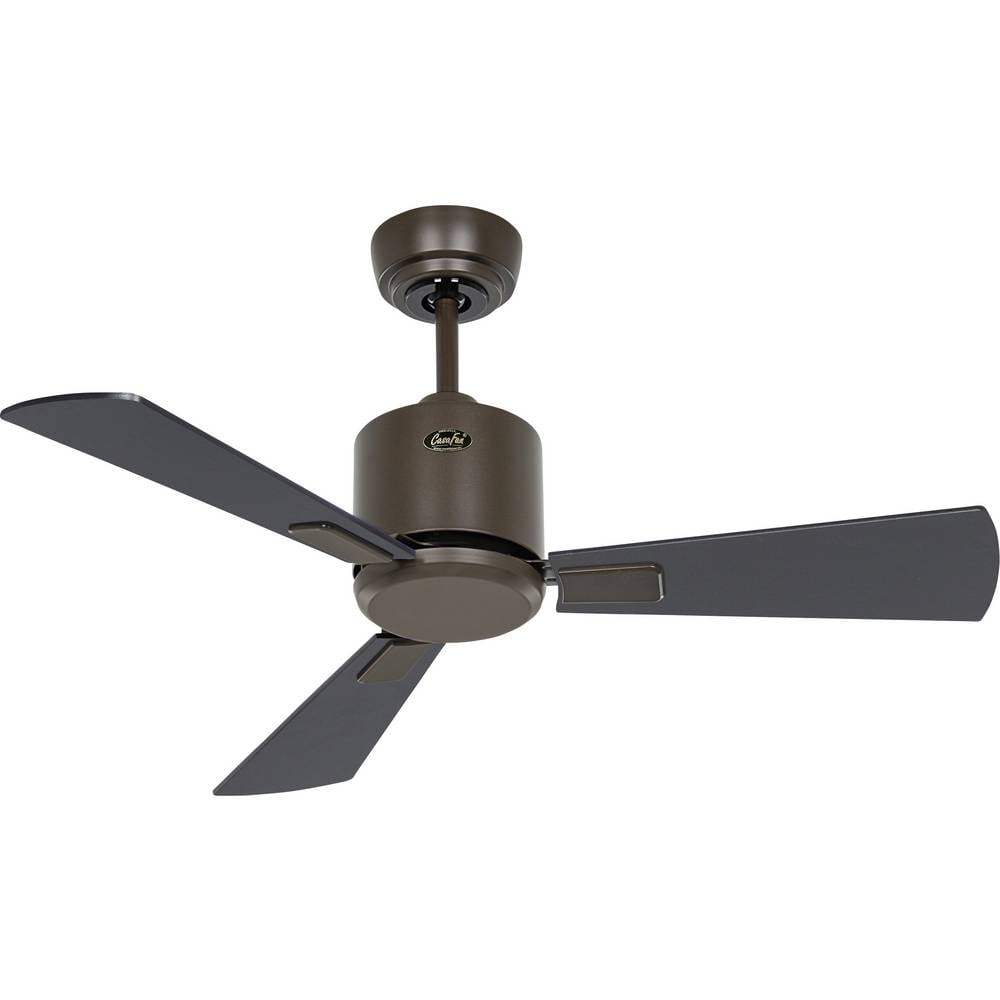 CasaFan ECO NEO III 92 BZ-SW/TK WiFi Flügel Schwarz/Teak Plafondventilator Brons Met afstandsbediening, Timer, Met wintermodus, Bediening via App