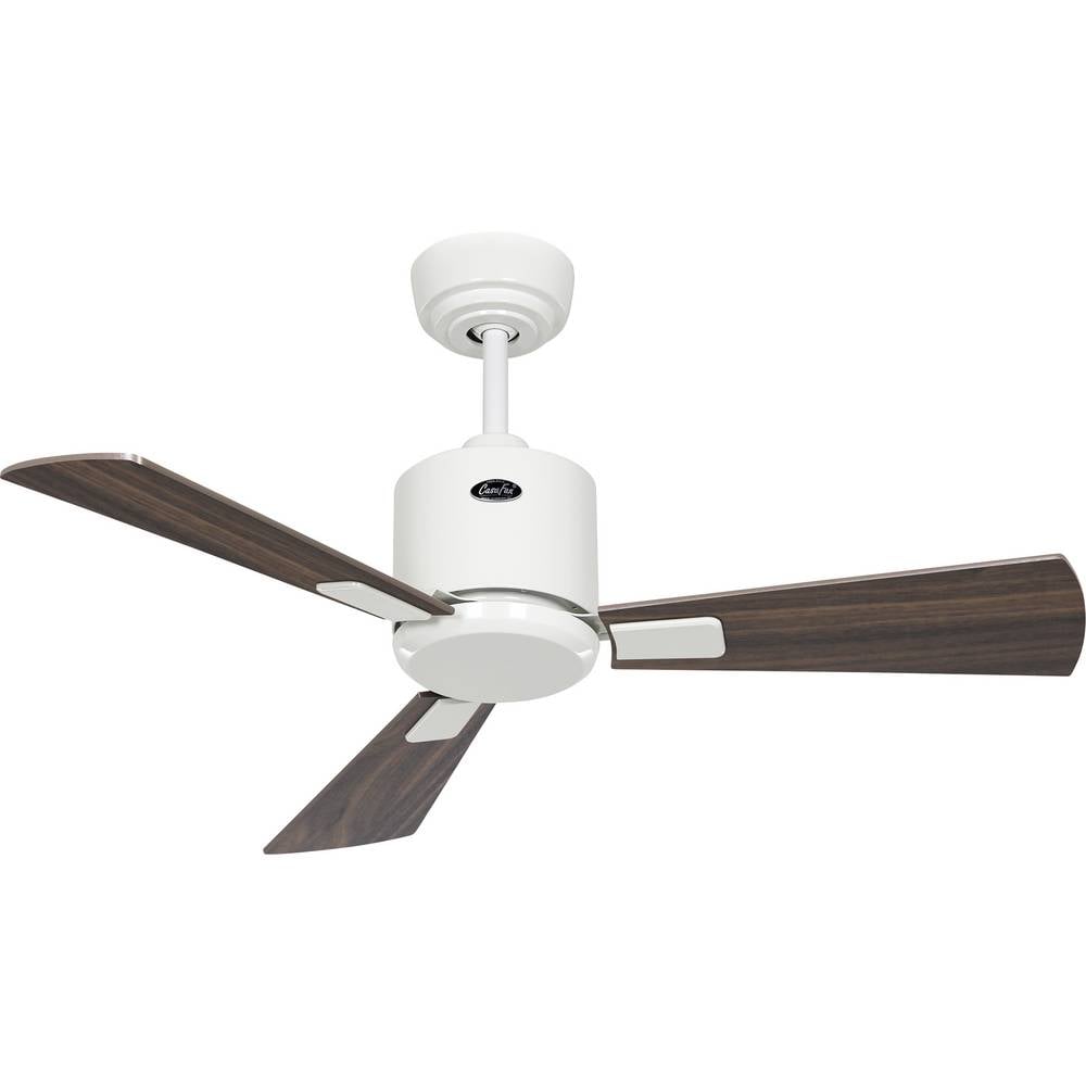 CasaFan ECO NEO III 92 WE-NB/KI WiFi Flügel Nussbaum/Kirsche Plafondventilator Wit Met afstandsbediening, Timer, Met wintermodus, Bediening via App
