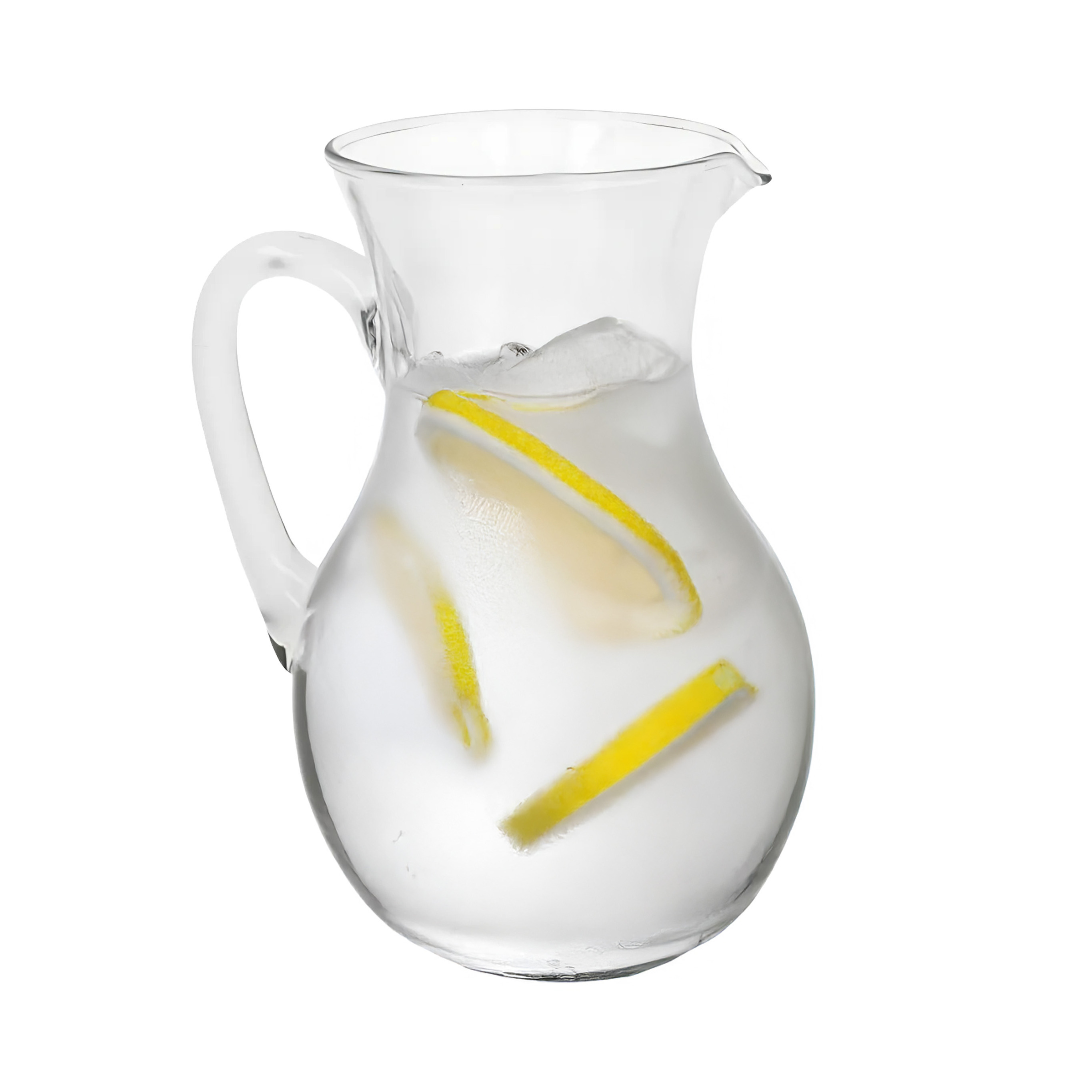 Gerimport waterkan Rabat - transparant - glas - 1,5L - limonadekan - schenkkan -
