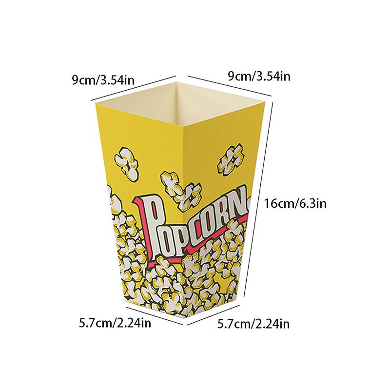 Quhgahfa 10 stuks gestreepte popcorn papieren dozen emmers rood witte strepen zakken snack containers voor babyshowers verjaardagen feestbenodigdheden